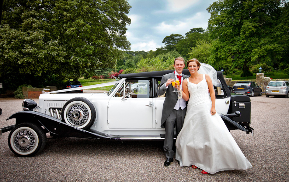 Gardenia Beauford Classic wedding car in Crewe, Cheshire and Staffordshire