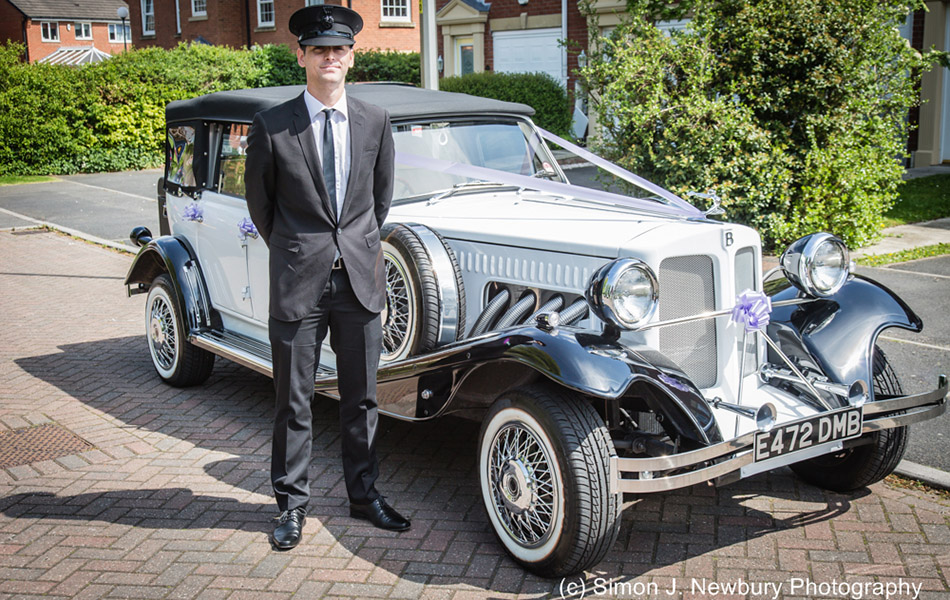 Gardenia Beauford Classic wedding car in Crewe, Cheshire and Staffordshire