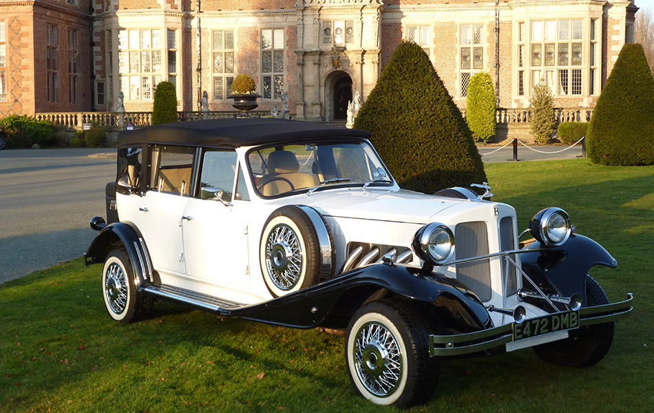 Gardenia Beauford Classic wedding car in Crewe, Cheshire and Staffordshire