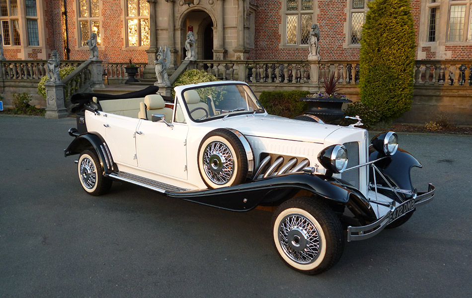 Gardenia Beauford Classic wedding car in Crewe, Cheshire and Staffordshire