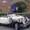 Gardenia Beauford Classic wedding car in Crewe, Cheshire and Staffordshire