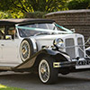 Gardenia Beauford Classic wedding car in Crewe, Cheshire and Staffordshire